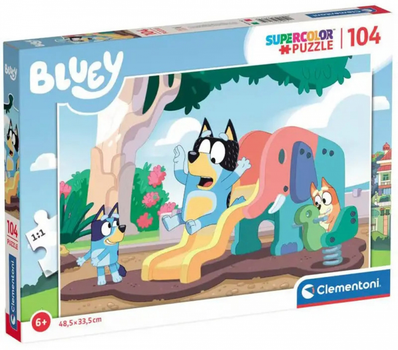 Puzzle Clementoni Super Kolor Bluey 104 elementy (8005125271719)