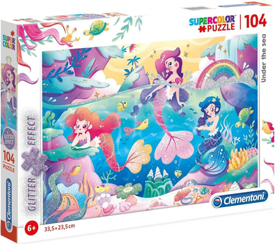 Puzzle Clementoni Under The Sea z brokatem 104 elementy (8005125201495)