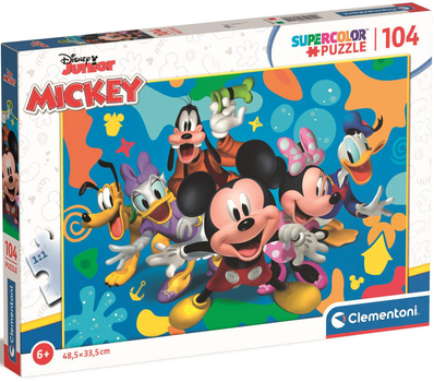 Puzzle Clementoni Super Disney Mickey And Friends 104 elementy (8005125257454)