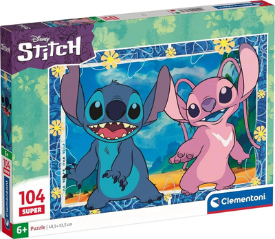 Puzzle Clementoni Super Kolor Stitch 104 elementy (8005125275731)