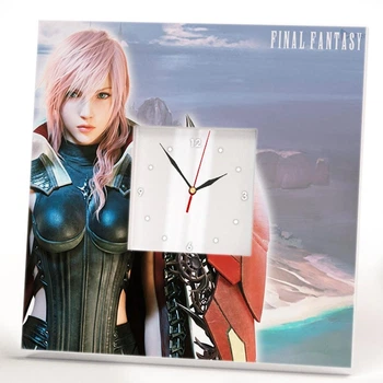 Стильний годинник за мотивами гри "Final Fantasy" для фанатів феніезі, декор спальні