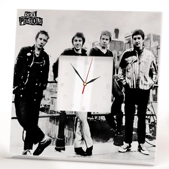 Авторские часы "Sex Pistols" подарок фанатам и любителям рок музыки, декор бара, кафе, студии, спальни