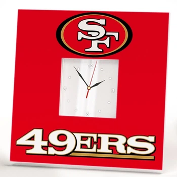 Часы "San Francisco 49ers" американский футбол NFL команды, для фанатов НФЛ, подарок для спальни, спорт клуба, бара