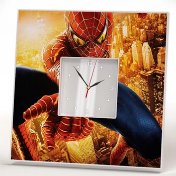 Часы "Человек-паук. Спайдермен. Spider-Man. Marvel" для фанатов Марвел, подарок в спальню, детскую комнату