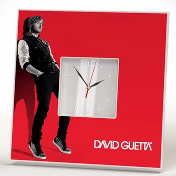 Часы "DJ Давид Гетта. David Guetta" для фанатов электронной техно музыки, музыкантов, декор в бар, клуб, студию