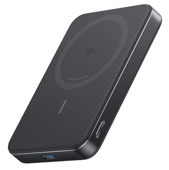 Магнитный повербанк Anker Ultra-Slim 10,000mA MagGo Qi2 15W с ультрабыстрой зарядкой MagSafe - Black