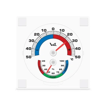 Термометр гигрометр биметаллический ТГО (от -50 °C до +50 °C влага 0...100) 9 см 300507