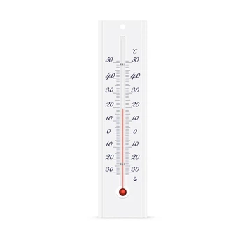 Термометр комнатный со шкалой (от -30°C до +50°C) высота 20 см белый 300187