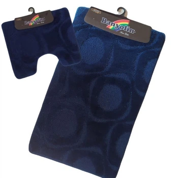 Набір килимків для ванної та туалетної кімнати CLASSIC 50*80/40*50 Navy Blue 190 Banyolin