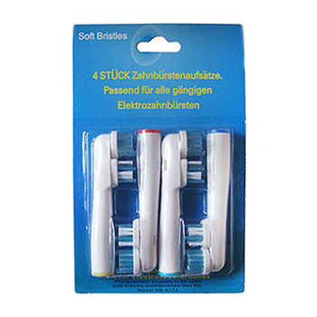 Насадки для электрической зубной щетки Oral b Braun Dual Clean EB 417 4 шт