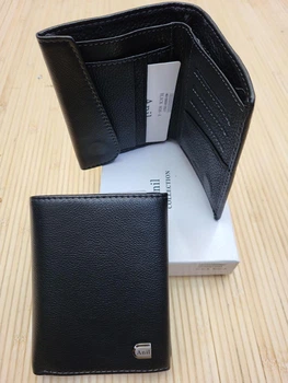 Вертикальный маленький кошелек мужской из кожи 806-a 12×10 см