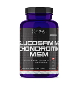 Препарат для суглобів і зв'язок Ultimate Nutrition Glucosamine Chondroitin MSM, 90 таблеток