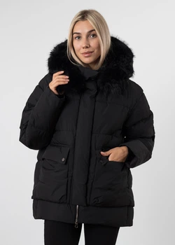 Пуховик Snow Owl Чорний XL (К791)