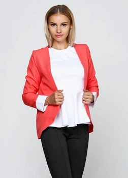 Женский пиджак Подіум Ergot 10902-CORAL M Кораловый