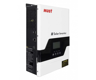Гiбрiдний ДБЖ MUST PV18-1512VPM, 1500W, 12V, ток заряда 10/20А, 160-275V, MPPT (60А, 15-145 Vdc)