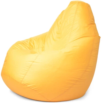 Крісло Мішок Груша Оксфорд Waterproof (3XL-150х100) iQmebel Жовтий (знімний чохол)