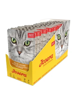 Упаковка влажного корма Josera Paté Pute mit Zucchini для кошек, индейка из цуккини (паштет) 16 шт х 85 г