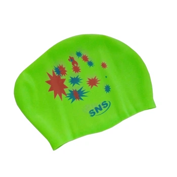 Шапочка для плавання для довгого волосся light green galaxy SVN-1336