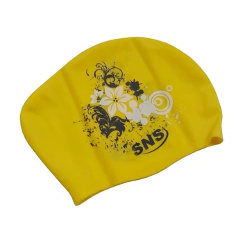 Шапочка для плавання для довгого волосся yellow flowers SVN-1339