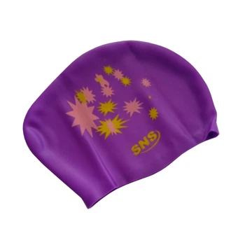 Шапочка для плавання для довгого волосся purple galaxy SVN-1334