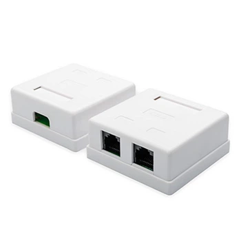 Розетка Atcom (15254) зовнішня UTP 5e 2-порти RJ45 R-24188