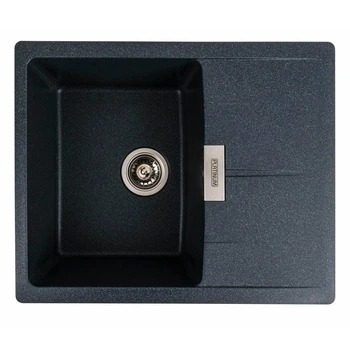 Гранітна мийка для кухні PLATINUM 6250 ZIRKONE матовий антрацит