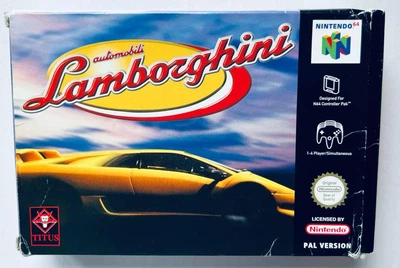 Automobili Lamborghini, английская версия - картридж для Nintendo 64, Б/У