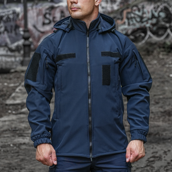 Куртка SoftShell ГСЧС цвет синий 50