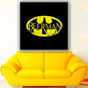 Картина на холсте для интерьера 50х50см - Beerman