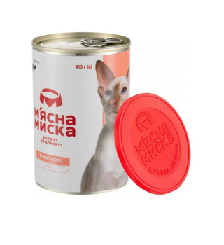 Вологий корм Carnie Pet Chef Carnie паштет для дорослих котів м'ясне асорті 415 г