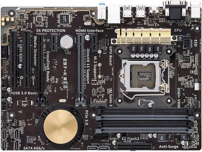 Материнська плата ASUS Z97-K (Socket 1150, Intel Z97, PCI-Ex16, M.2) OEM Bulk