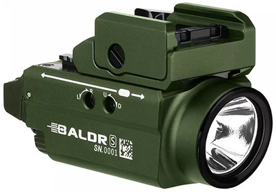 Фонарь Olight Baldr S green laser. OD Green