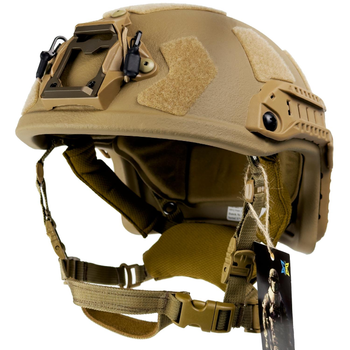 Шолом FAST Maritime Tactical Helmet з підвісною системою WENDY. Койот.