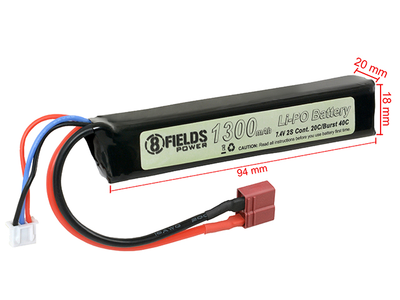 Акумулятор 8Fields LiPo 7.4V 1300mAh 7,4V 20/40C T-Connector