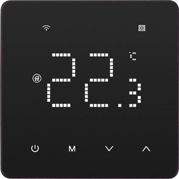 Програмований термостат опалення Beok Controls для керування котлом Wi-Fi 16 A 230 В Чорний (HT260034)