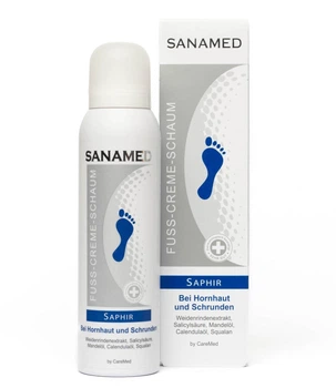 Крем - пена "Сапфир" для лечения трещин CareMed Sanamed Saphir 150 мл