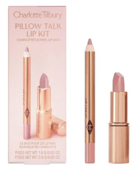 Набір для губ Charlotte Tilbury Mini Pillow Talk Fair Lipstick & Liner Set (5056446647694)