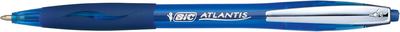 Zestaw długopisów kulkowych BIC Atlantis Soft Niebieski 12 szt (3086123307575)