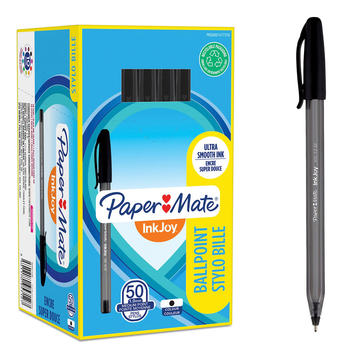 Zestaw długopisów kulkowych Paper Mate InkJoy Czarne 50 szt (3501170957127)