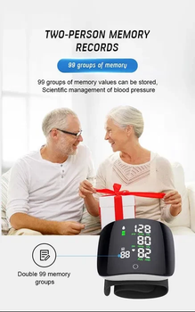 Автоматичний Тонометр на Зап'ясті з Голосовим Монітором Blood Pressure Monit