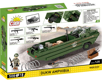 Klocki konstrukcyjne Cobi Historical Collection Dukw Amphibia 508 elementów (5902251031107)