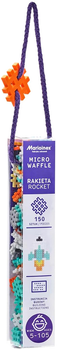 Klocki konstrukcyjne Marioinex Micro Waffle Rakieta 150 elementów (5903033903469)