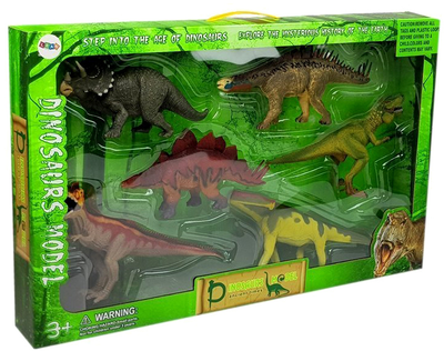 Zestaw figurek Leantoys Dinozaury 6 szt (5903802454420)