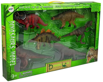 Zestaw figurek Leantoys Big Figures Models Dinozaury 6 szt (5903802454437)