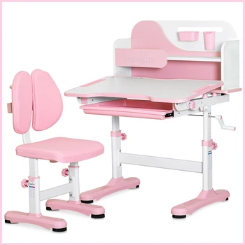 Комплект меблів (стіл + стільчик + полиця) Mealux Wave Pink (арт. BD-31 PN)