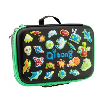 Пенал Cool For School на замку 1 відділення Чорний (QT-5687-Black)
