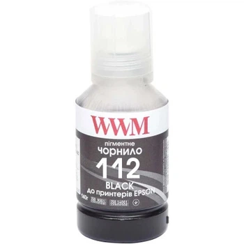 Чернила WWM Epson L11160/6490 №112 140г Black pigmented (E112BP)