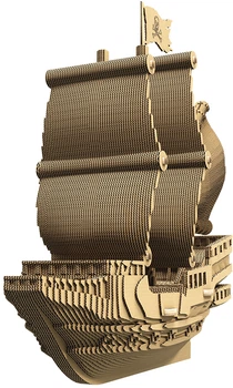 Картонный 3D пазл-конструктор Cartonic 3D Puzzle Pirate Ship (CARTSHIP)
