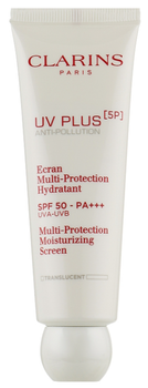 Флюїд-екран Clarins UV Plus Anti-Pollution Suncreen Multi-Protection Broad Spectrum захисний SPF 50 50 мл (3380810424065)