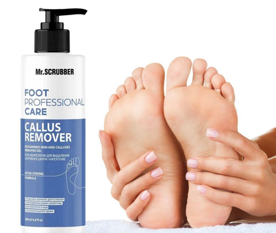Гель-кератолитик для удаления огрубевшей кожи и натоптышей Foot Professional Care Mr.Scrubber 200 мл